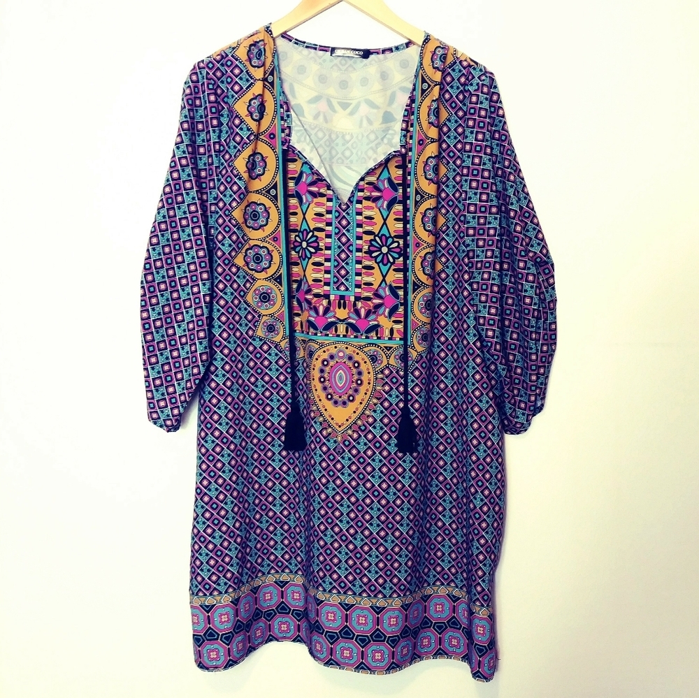 URBAN COCO Boho Tunic Dress Size XL